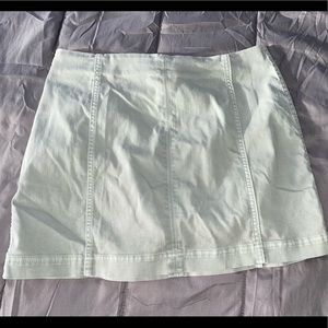 Light green mini skirt